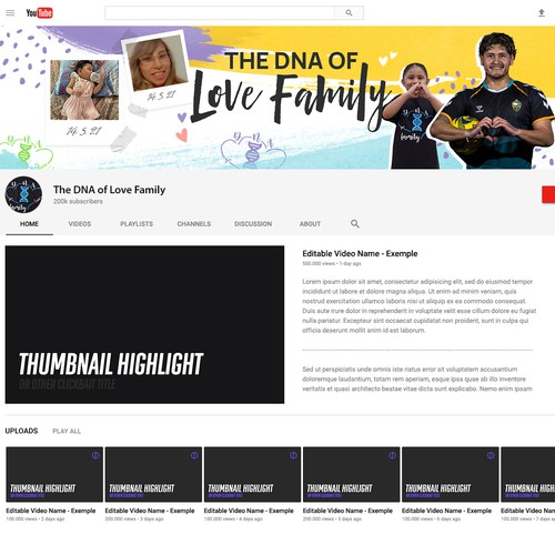 Take on this family task and help my YouTube family Channel get started. Design von Point Blank