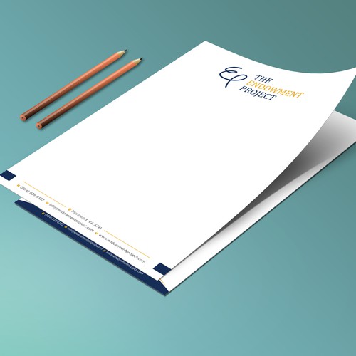 Clean, simple note design, The Endowment Project Design by prosenjit_P