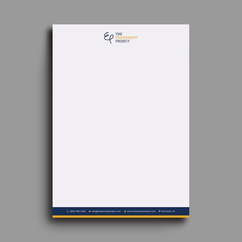 Clean, simple note design, The Endowment Project Design by Hasanssin