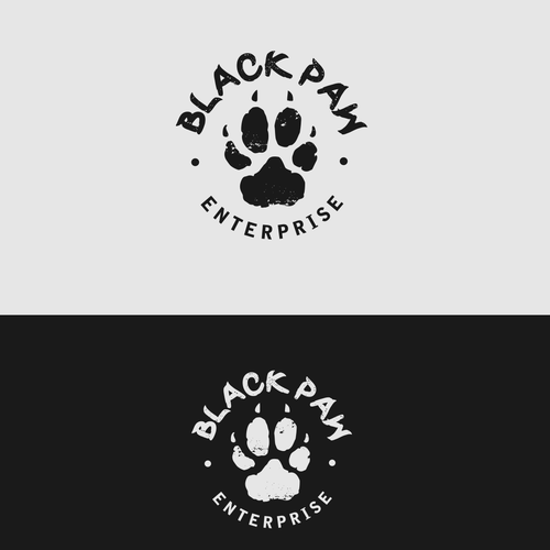 black dog paw logo