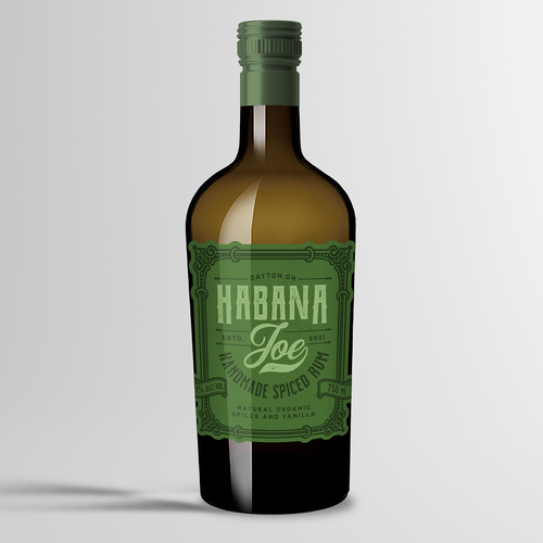 Handmade Spiced Rum Label design Design by qsketch2