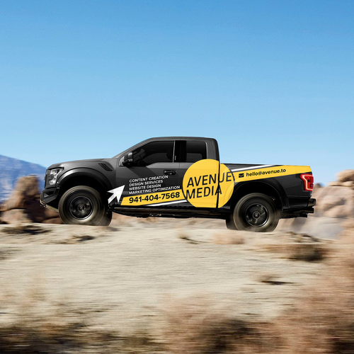 Need A Powerful / Aggressive Construction-Focused Wrap For Our Ford Raptor! Design by E-black ♛