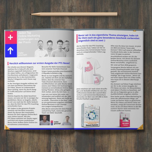"Magazine-Design für die Mehr Geschäft Business Coaching GmbH" winning Other book or magazine by Sami Salmanz