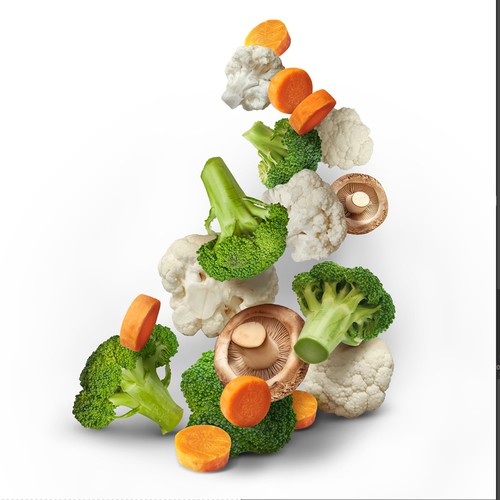 Vegetable Food Collage Design by Alona K.