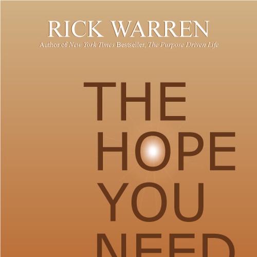 Design Rick Warren's New Book Cover Design réalisé par KamNy