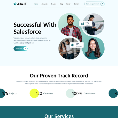 Web page design contest entry by MercClass