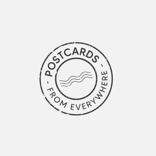 Postcards from Everywhere Logo Design by Taslima Karim
