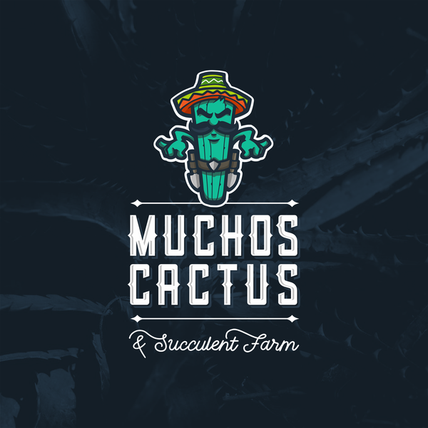 Muchos Cactus logo concept