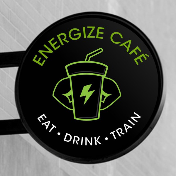 Design by Pixel Gr titled "ENERGIZE CAFE LOGO"