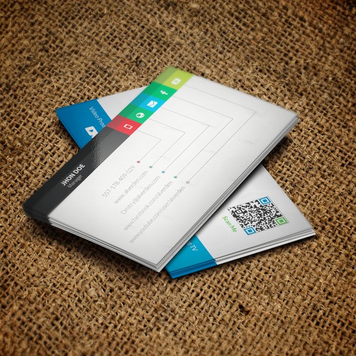 Business Card to represent THREE Service Divisions Design by Twin Ashek Masum