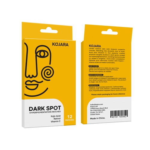 DARK SPOT PATCH PACKAGING Design by Rajith Shantha