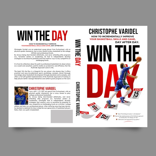 Book design - A book about basketball improvement and sport psychology Design by Yna