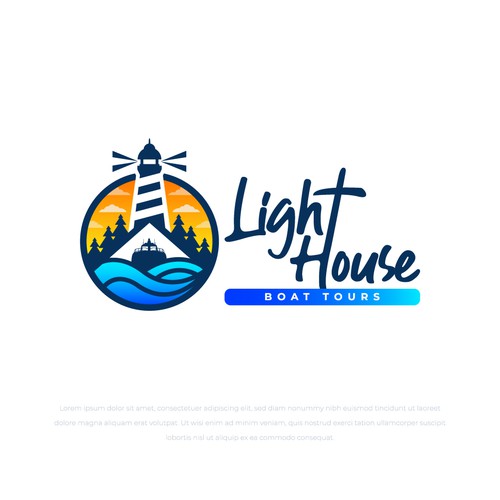 Lighthouse Boat Tours Design by harrysvellas