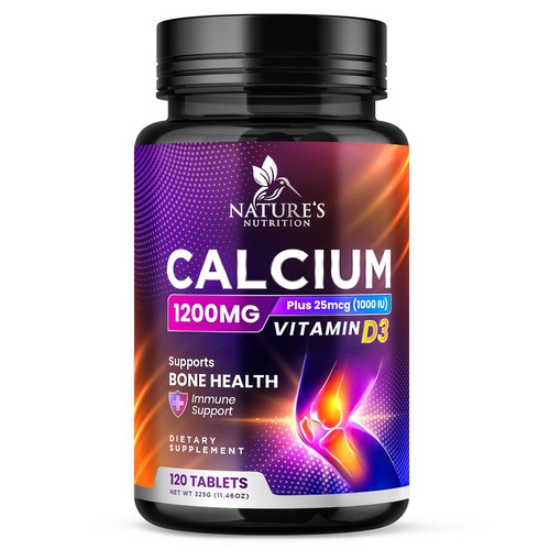 Calcium Plus Vitamin D3 Design Needed for Nature's Nutrition Design by Davi Giolo ★