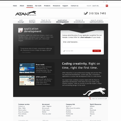 Interactive Services Agency Web Redesign - Award Winner Wanted Design by Netraam