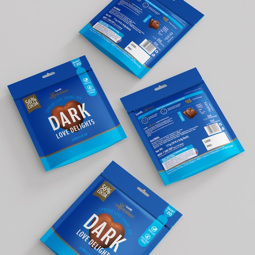 Design a standout label for a Premium Chocolate Homepack Design by CUPEDIUM