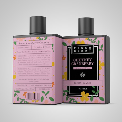 Create body wash label for large bath and body company Design by Pice Wilf