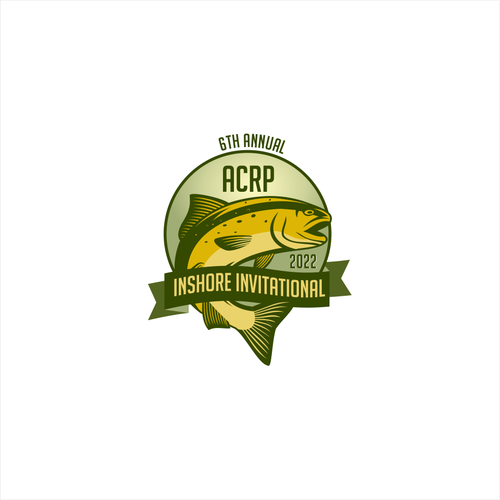 ACRP Fishing Tournament LOGO with fish illustration Design by dimbro