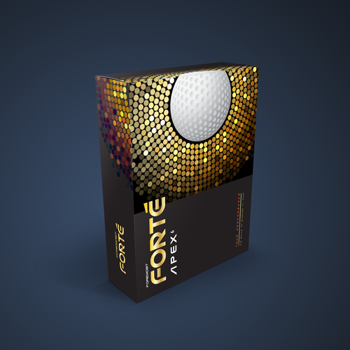 Create a futuristic, high-end packaging golf ball box for Foremost Golf Design réalisé par Howie_Tr