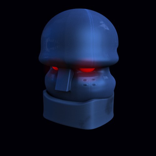 Computer modeled (CG) evil robot illustration Diseño de iainy