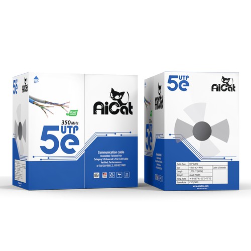 Ethernet Cable box design with modern style Design by Packagingholic