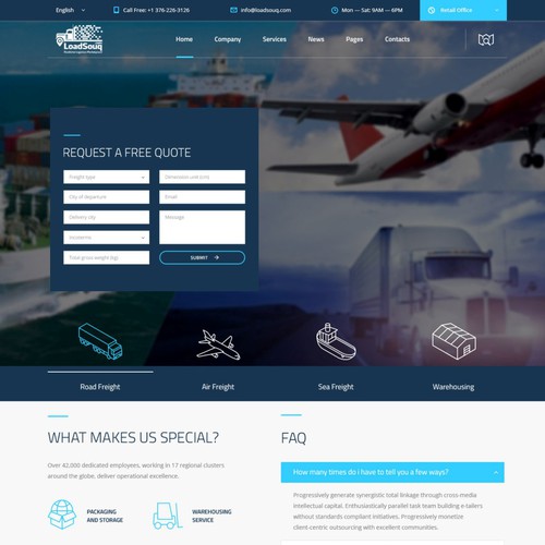 Home Page Website Design Design by Aditya Pradana