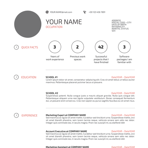 Help applicants get that job with your magnificent resume design Diseño de deleted-1881897