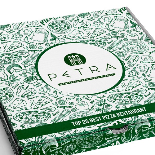 Pizza Box Design for award winning restaurant USA TODAY 'TOP 25 IN USA' Design by Filip Korić