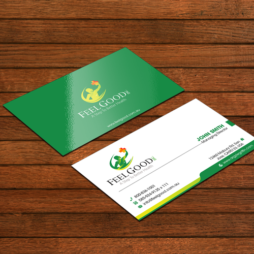 A Step To Better Health - Business card for the medical industry Design by FK_Designs