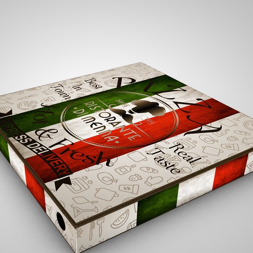 The Anthology of Pizza Box Graphic Design: Pizza Town – The Lower