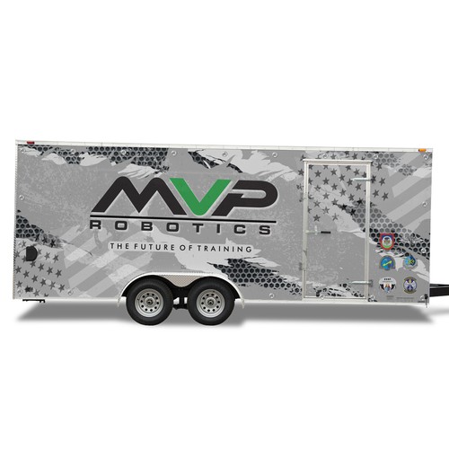 DESIGN A TRAILER WRAP FOR MILITARY ROBOTS - MVP ROBOTICS Design by dnite