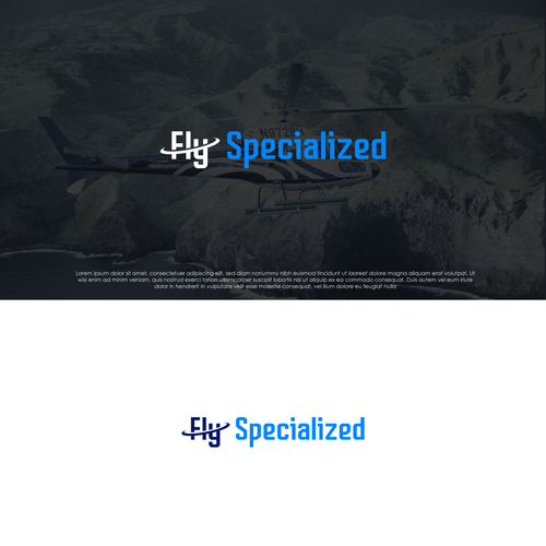 Helicopter | Aviation Company logo for flight experiences Design by Walco