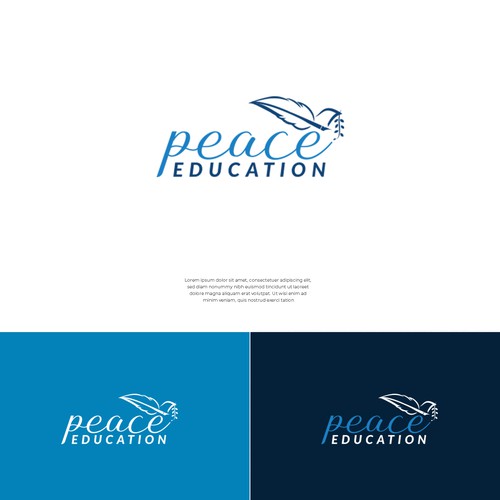 Design stylish Logo for Peace Education Plattform Design by Bali Studio √