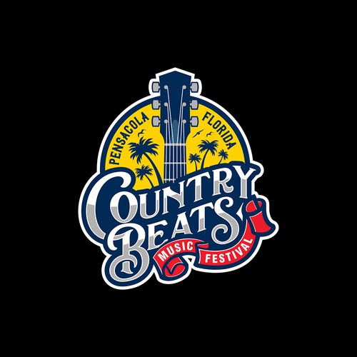 Iconic logo for iconic event for country music festivals in Florida Design by Vectorio®