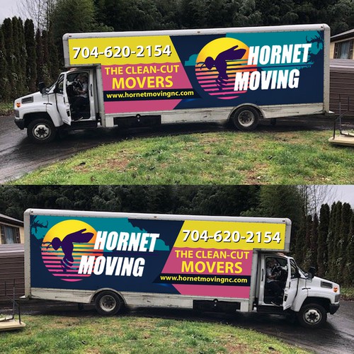 Hornet Moving truck Wrap Design by Logicainfo ♥