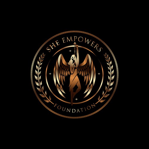 SHEempowers - luxurious design of a woman preferrably in some kind of a circle to appeal to women professionals Design by eMbo