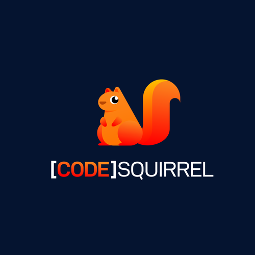 Playful and professional squirrel logo for a software development company Design by illergo