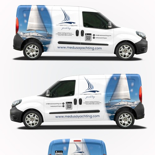Set Sail on an Unforgettable Adventure – Design an Artistic Van Wrap for Our Charter Sailing Company Design by DuhaCreative