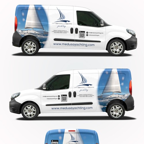 Set Sail on an Unforgettable Adventure – Design an Artistic Van Wrap for Our Charter Sailing Company Design by Duha™