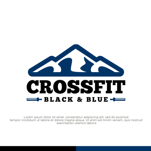 CrossFit Black & Blue -logo design Design by sriredjeki