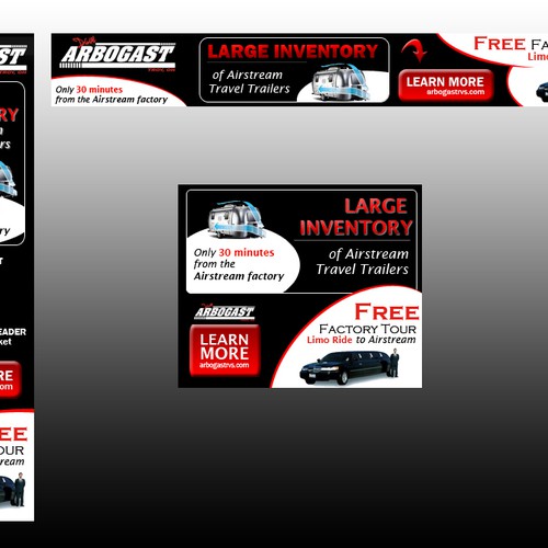 Arbogast Airstream needs a new banner ad Design by TorusCode