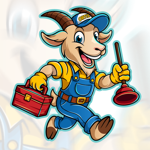 Design a bold GOAT mascot logo for a San Diego plumbing company Design by Evanscrea™