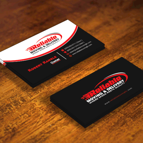 Business Card Design for Moving Company Diseño de Allin1 design