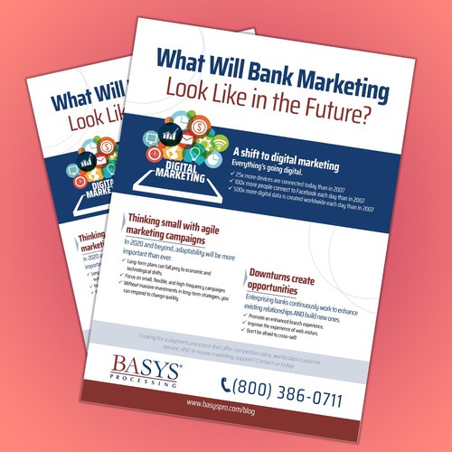 Flyer on the Future of Bank Marketing Design by Manjesh Maharjan