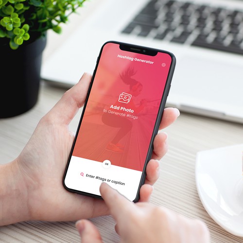 Design a beautiful, professional UI for a Hashtag Generator app Design by Andy Miller