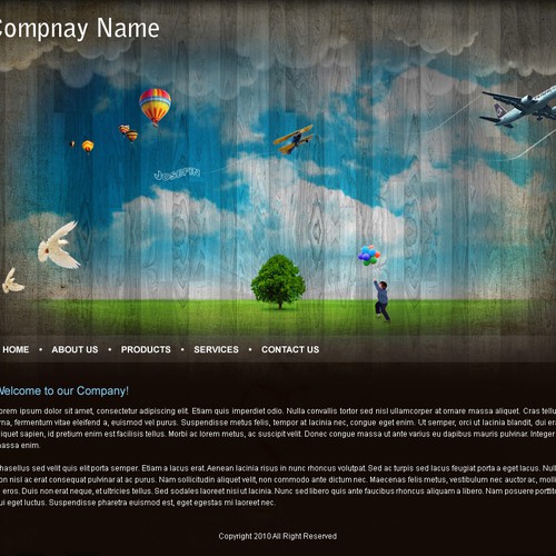 1-3 Page Website Template Diseño de D'Sign™