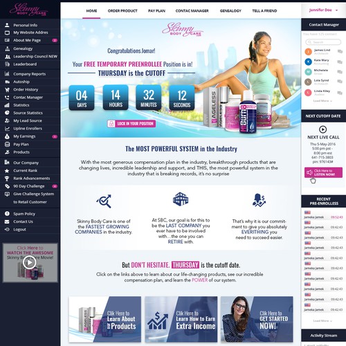 *** GUARANTEED PRIZE *** - New Website Template for MLM Company - NEW! Design by Hadiykk99