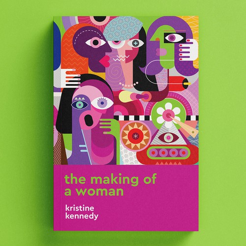 Wow factor book cover for women's contemporary fiction novel Réalisé par Boja