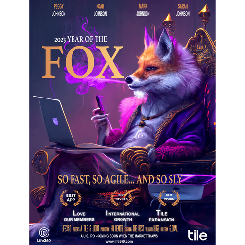 Life360 2023 Year of the Fox Poster Design by Asiel ..