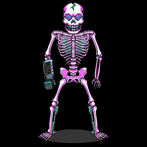 Anti.biz needs a 2D skeleton character design Diseño de Wayan Wardika